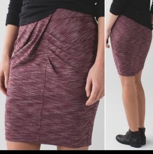 Lululemon &go Where To Heathered Bordeaux Skirt